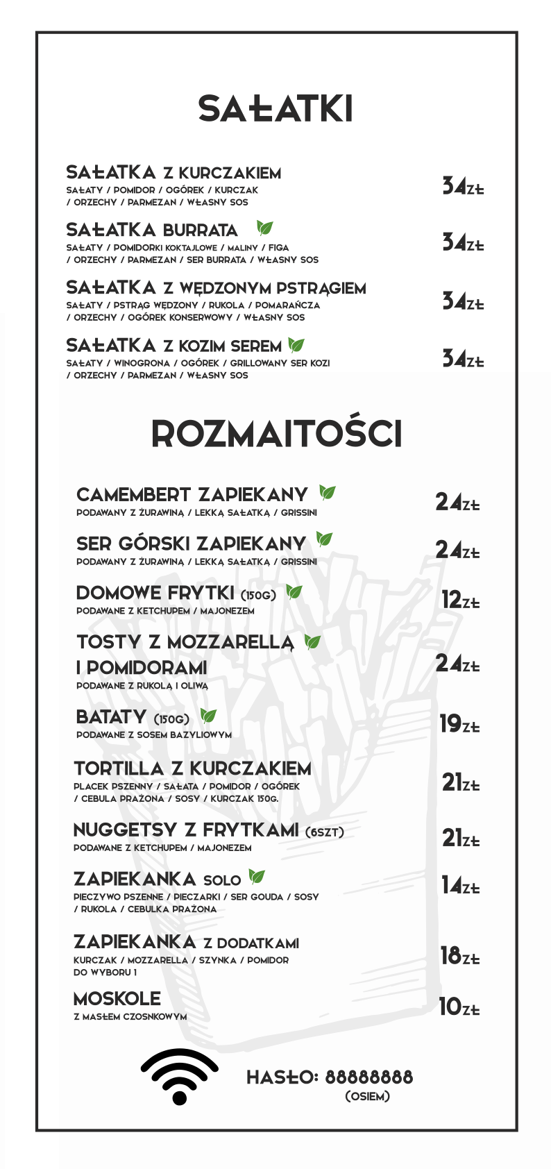 Menu część 2